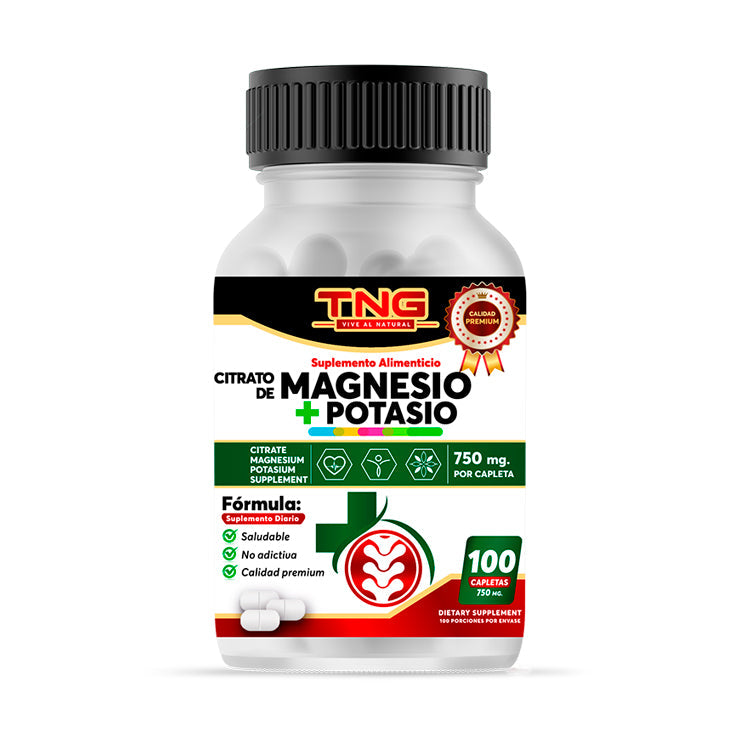 Capletas Citrato Magnesio + Potasio 750 Mg 100 C.