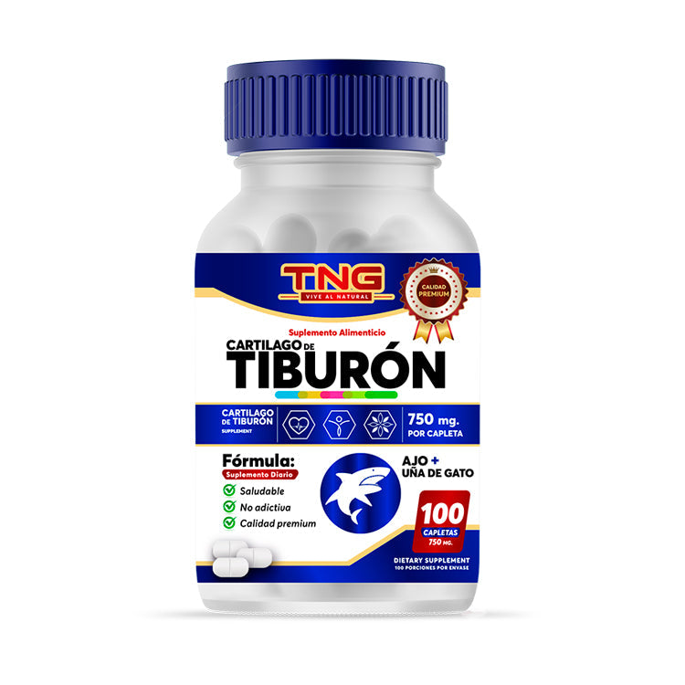 Capleta de Cartilago de Tiburon 750 Mg 100 C.