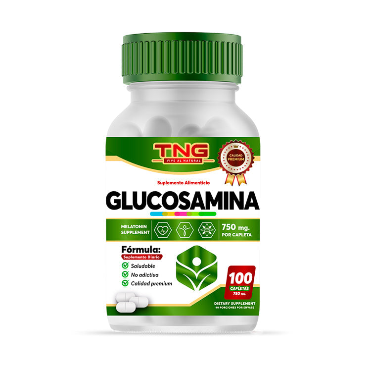 Capletas de Glucosamina 750 Mg 100 C.