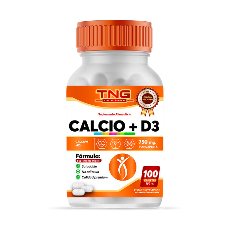 Capletas Calcio +D3 750 Mg 100 C.