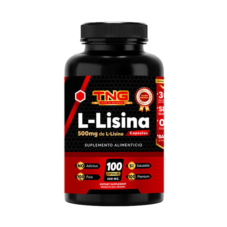 Capsulas L-Lisina 100 Capsulas 500 Mg 100 C.