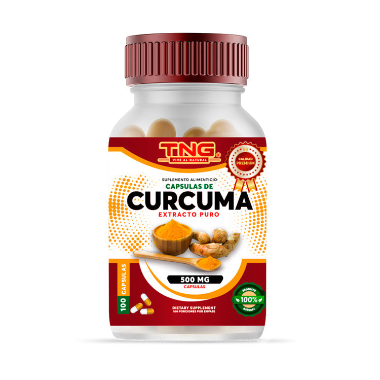 Capsulas Curcuma 500 Mg 100 C.