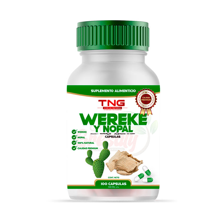 Capsulas Wereke Y Nopal 500 Mg 100 C.