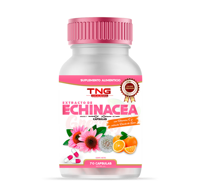 Capsulas Echinacea Y Vitamina C 500 Mg 70 C.