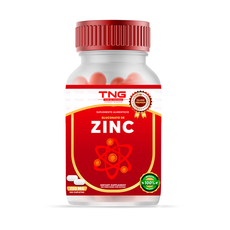 Capletas de Gluconato de Zinc  750 Mg 100 C.