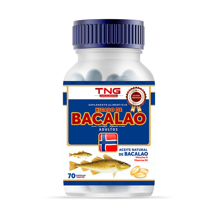 Capsulas de Bacalao Adulto 1000 Mg. 70 C.