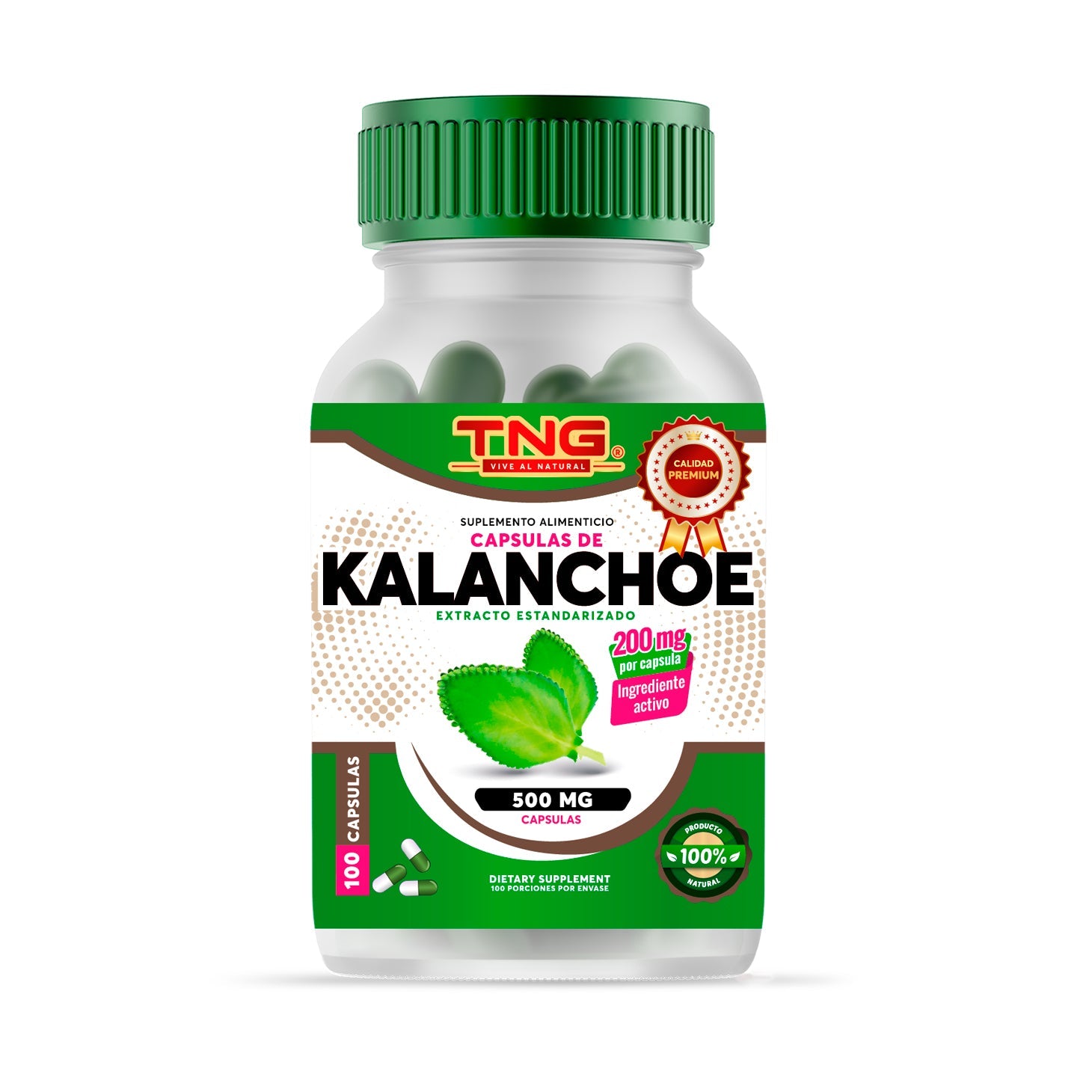 Capsulas Kalanchoe 500 Mg 100 C.