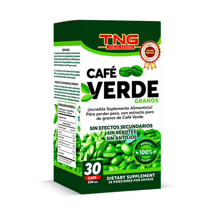 Capsulas Cafe Verde de 500 Mg 30 C.