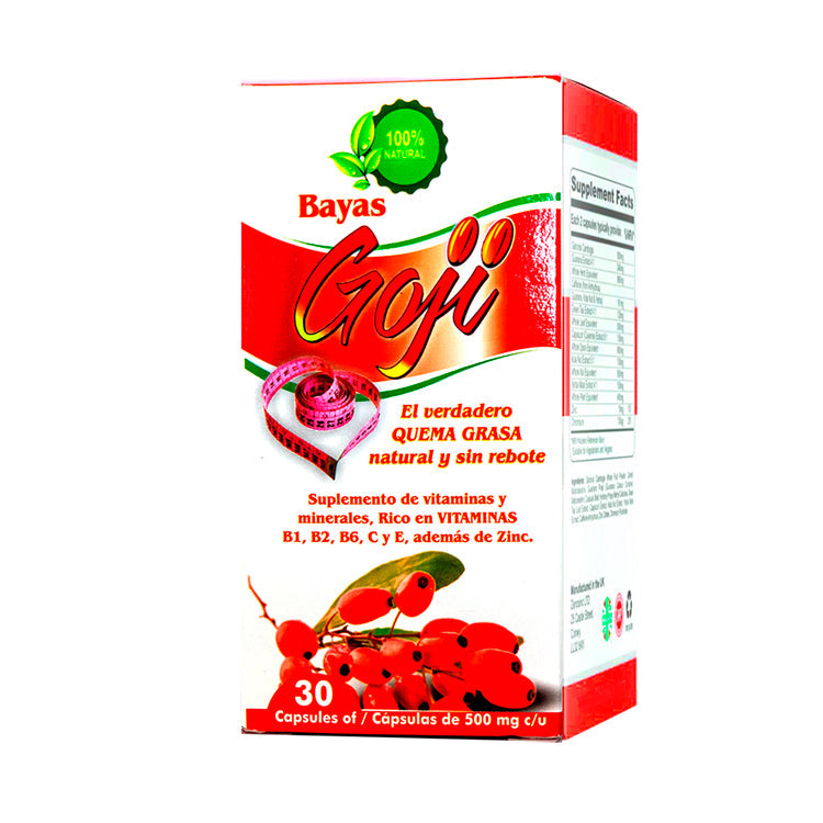 Capsulas Bayas de Goji 500 Mg 30 C.