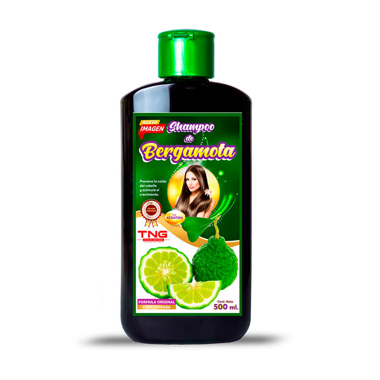 Shampoo de Bergamota Organico 450 Ml.