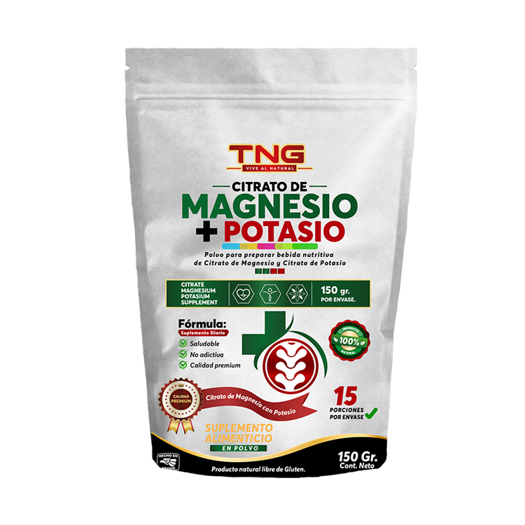 Citrato De Magnesio + Citrato De Potasio 150 Grs.