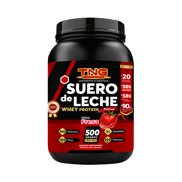 Suero De Leche Sabor Fresa 500 Gr.