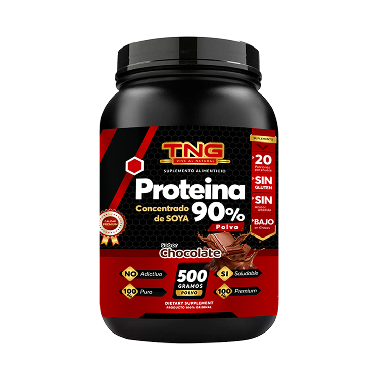 Proteina De Soya 90% Chocolate 500 Gr.