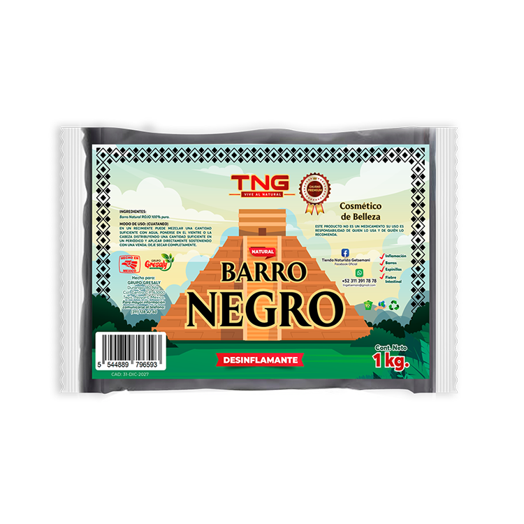 Barro Negro Natural 1 Kg.