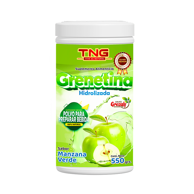 Grenetina Hidrolizada Manzana Verde 550 Gr.