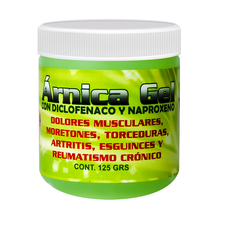 Arnica con Diclofenaco Y Naproxeno 125 Gr.